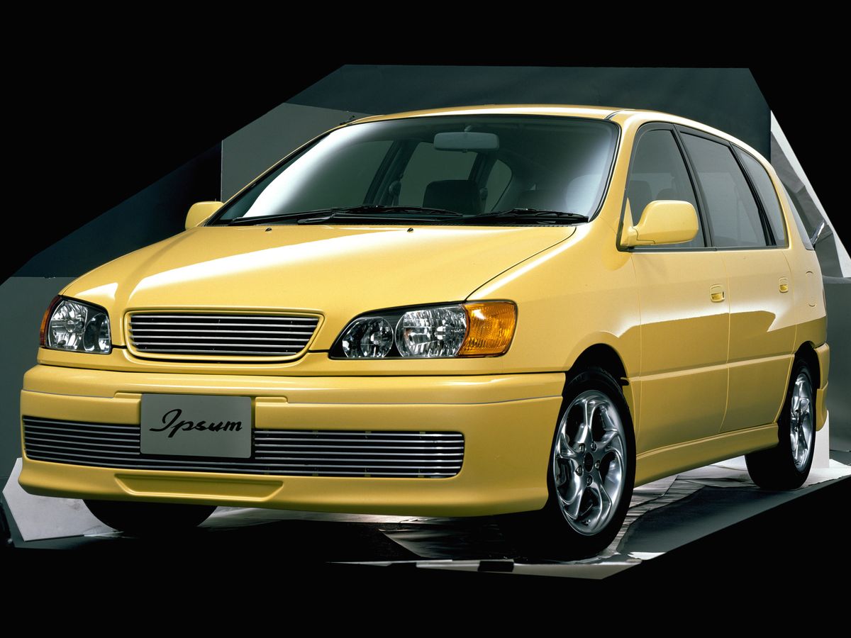 Toyota Ipsum 1996. Carrosserie, extérieur. Compact Van, 1 génération