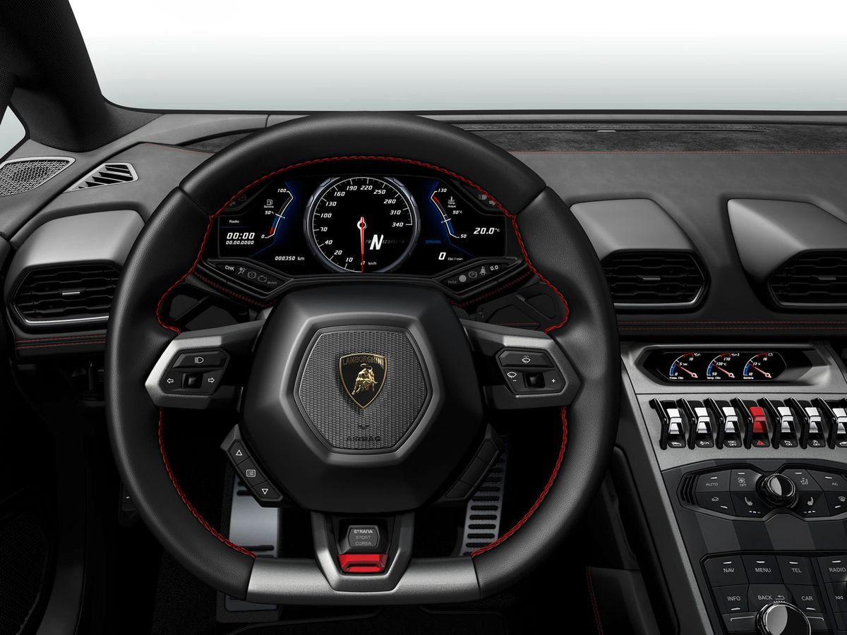 Lamborghini Huracan 2014. Dashboard. Coupe, 1 generation