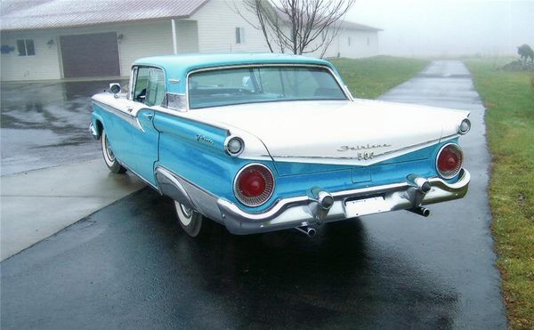 Ford Galaxie 1959. Carrosserie, extérieur. Berline sans pilier central, 1 génération