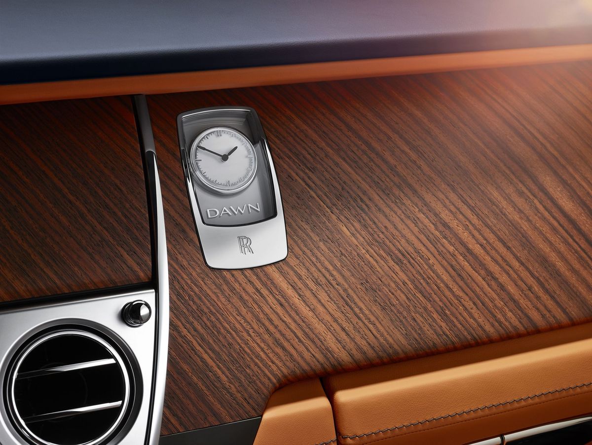 Rolls-Royce Dawn 2015. Interior detail. Cabrio, 1 generation