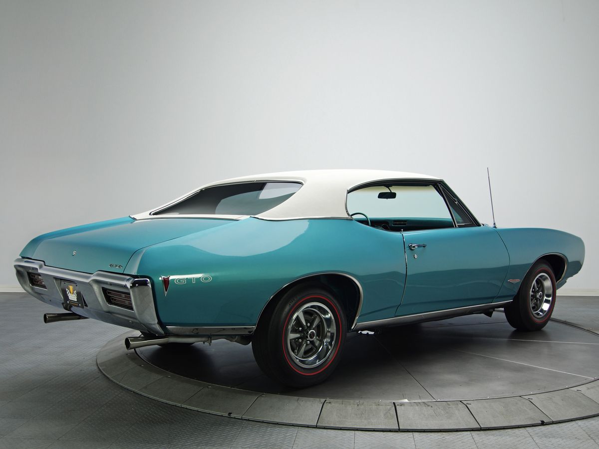 Pontiac GTO 1968. Carrosserie, extérieur. Coupé sans montants, 2 génération