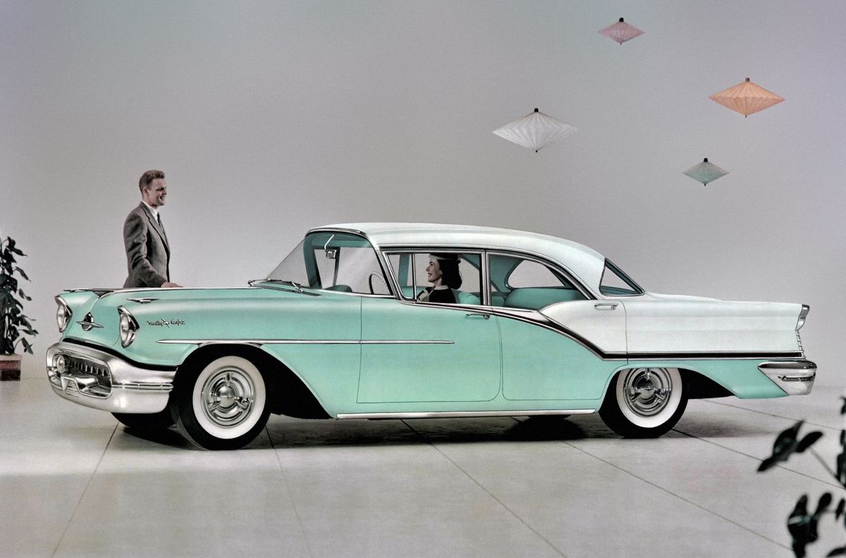 Oldsmobile Ninety Eight 1957. Bodywork, Exterior. Sedan, 4 generation