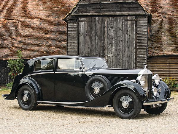 Rolls-Royce Phantom 1936. Carrosserie, extérieur. Berline, 3 génération