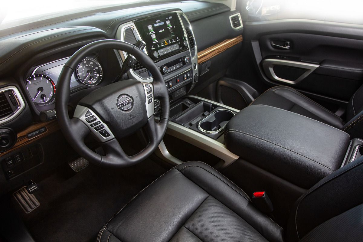 Nissan Titan 2019. Front seats. Pickup double-cab, 2 generation, restyling