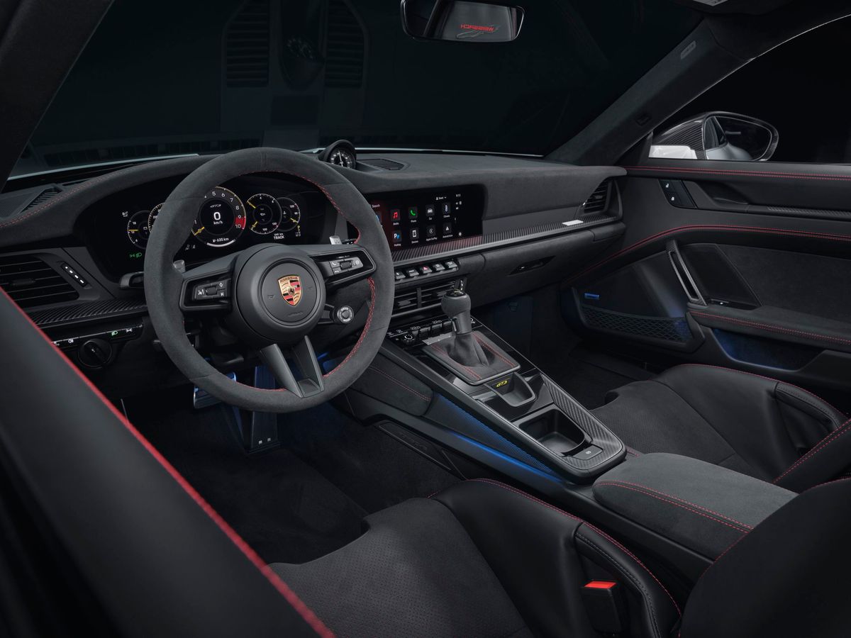 Porsche 911 GT3 2024. Передние сидения. Купе, 4 поколение, рестайлинг