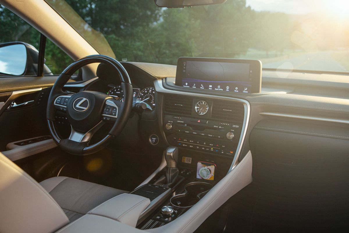 Lexus RX L 2019. Center console. SUV 5-doors, 4 generation, restyling