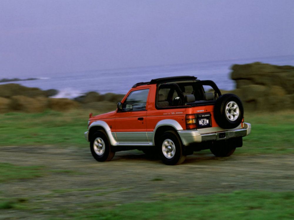 Mitsubishi Pajero 1997. Carrosserie, extérieur. VUS cabriolet, 2 génération, restyling