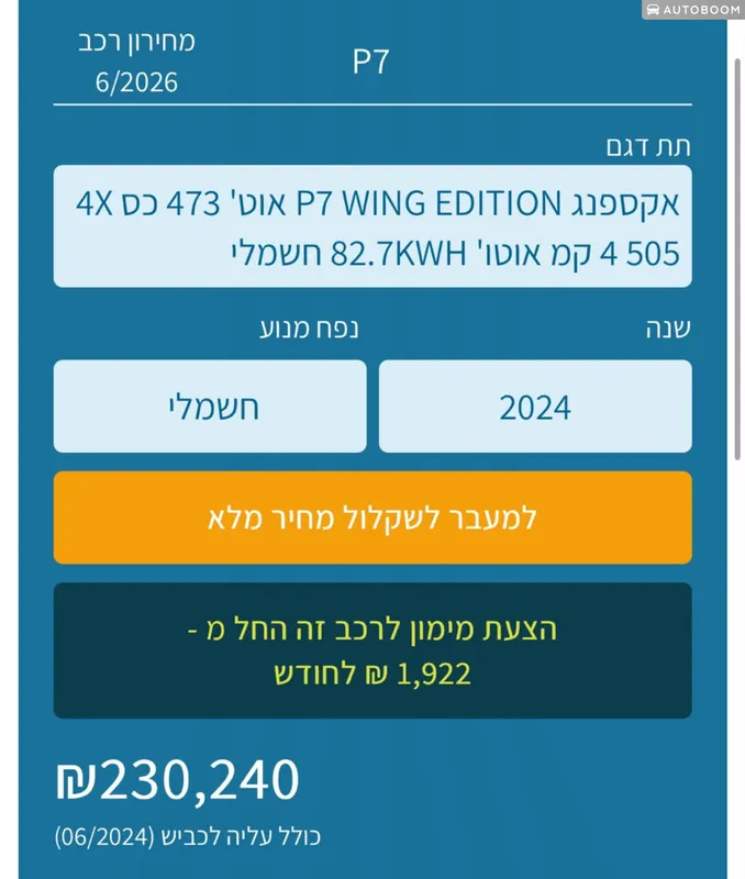 Xpeng P7 2nd hand, 2024, private