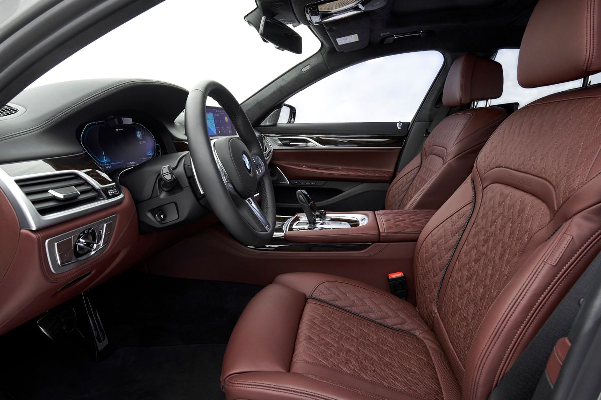 BMW 7 series 2019. Front seats. Sedan Long, 6 generation, restyling