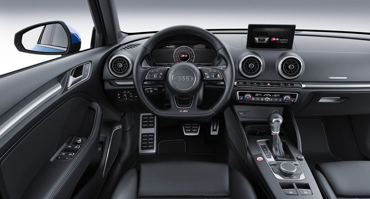 Audi S3 2016. Front seats. Sedan, 3 generation, restyling