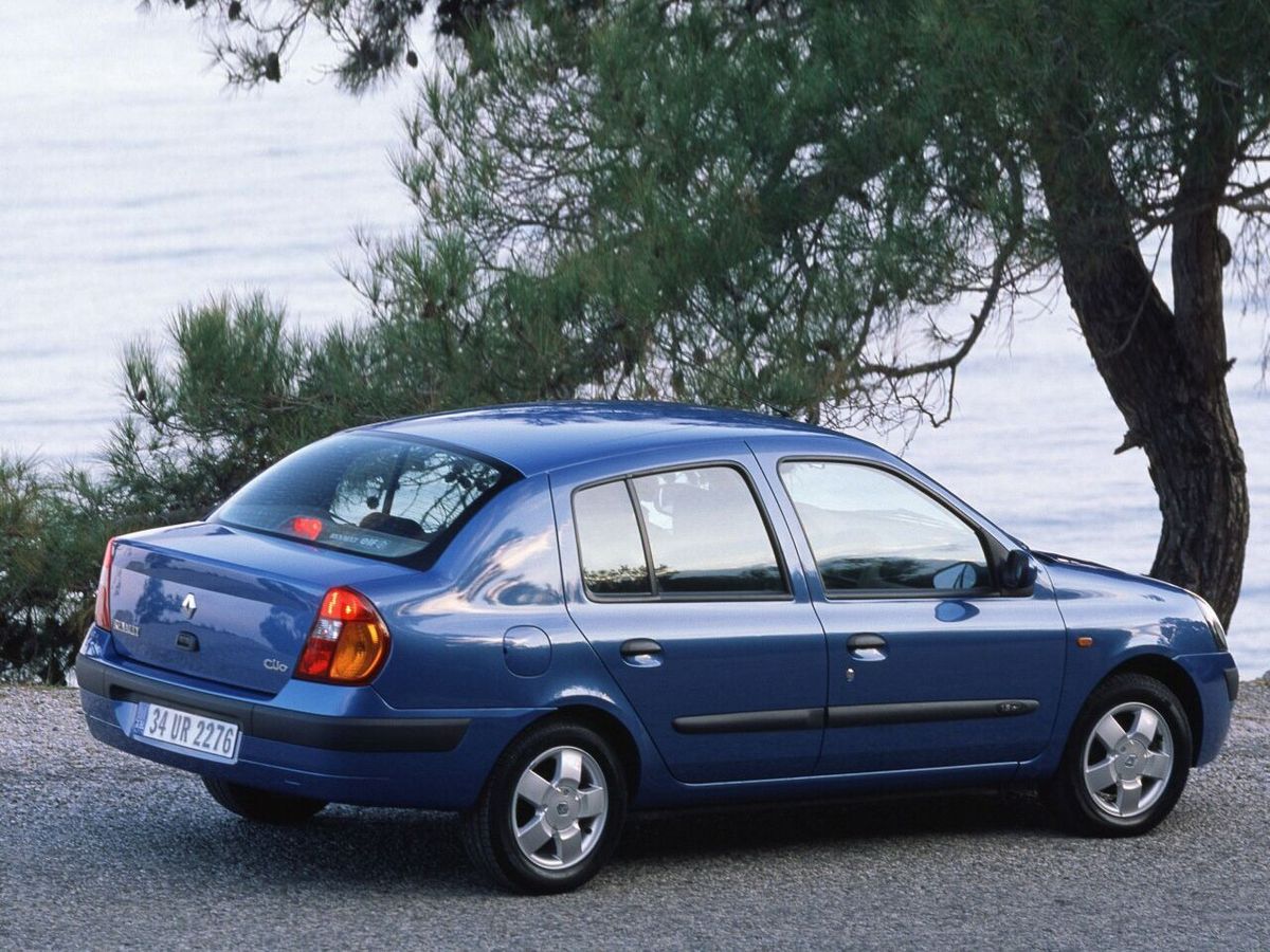 רנו סימבול ‏2002. מרכב, צורה. סדאן, 1 דור, שדרוג