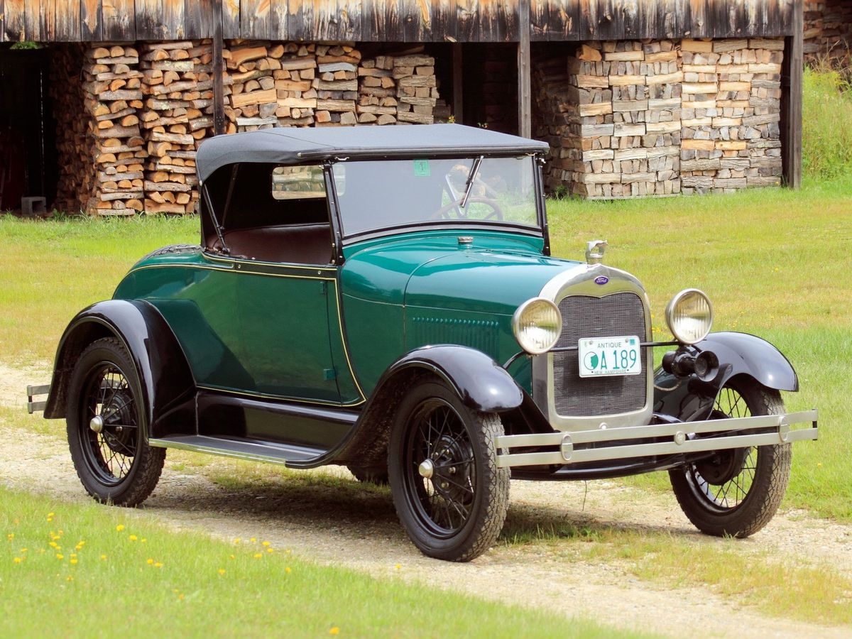 Ford Model A 1927. Carrosserie, extérieur. Roadster, 1 génération