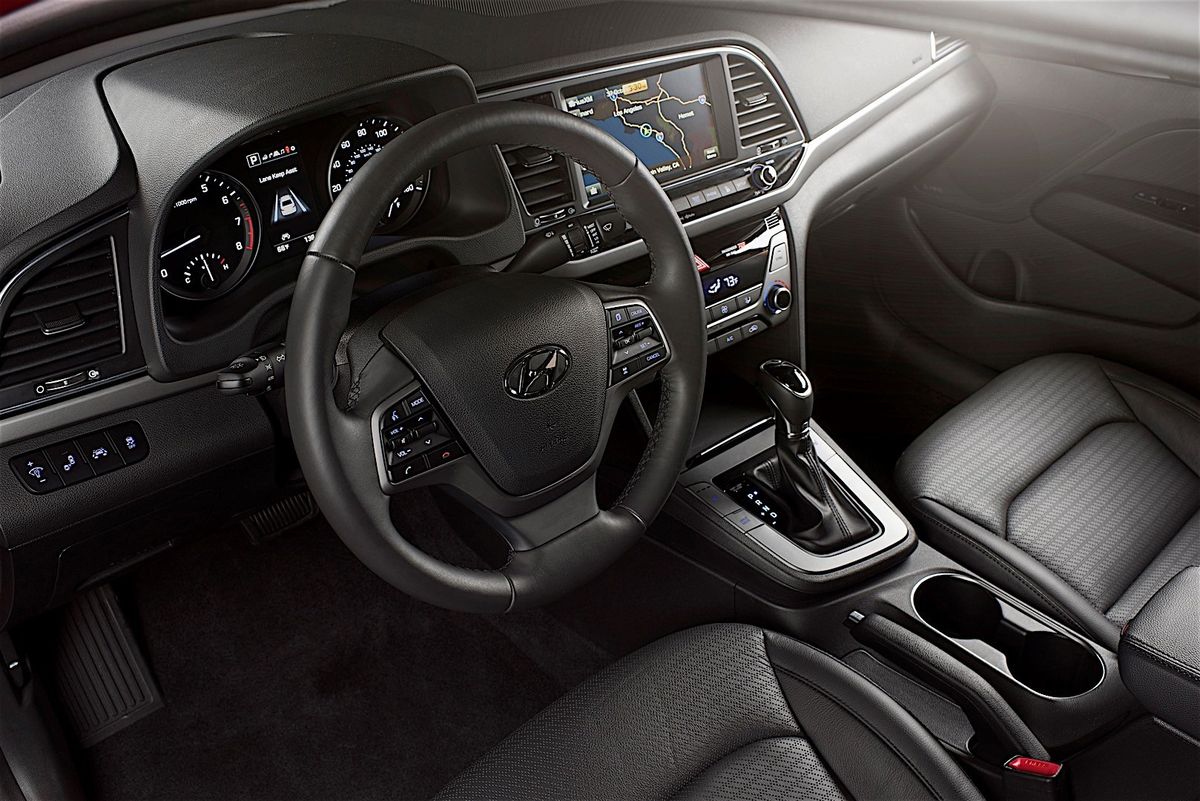 Hyundai Elantra 2015. Front seats. Sedan, 6 generation