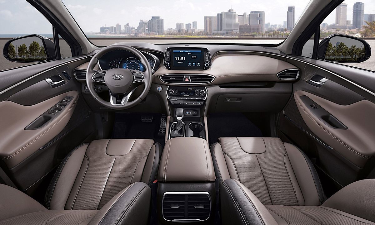 Hyundai Santa Fe 2018. Front seats. SUV 5-doors, 4 generation