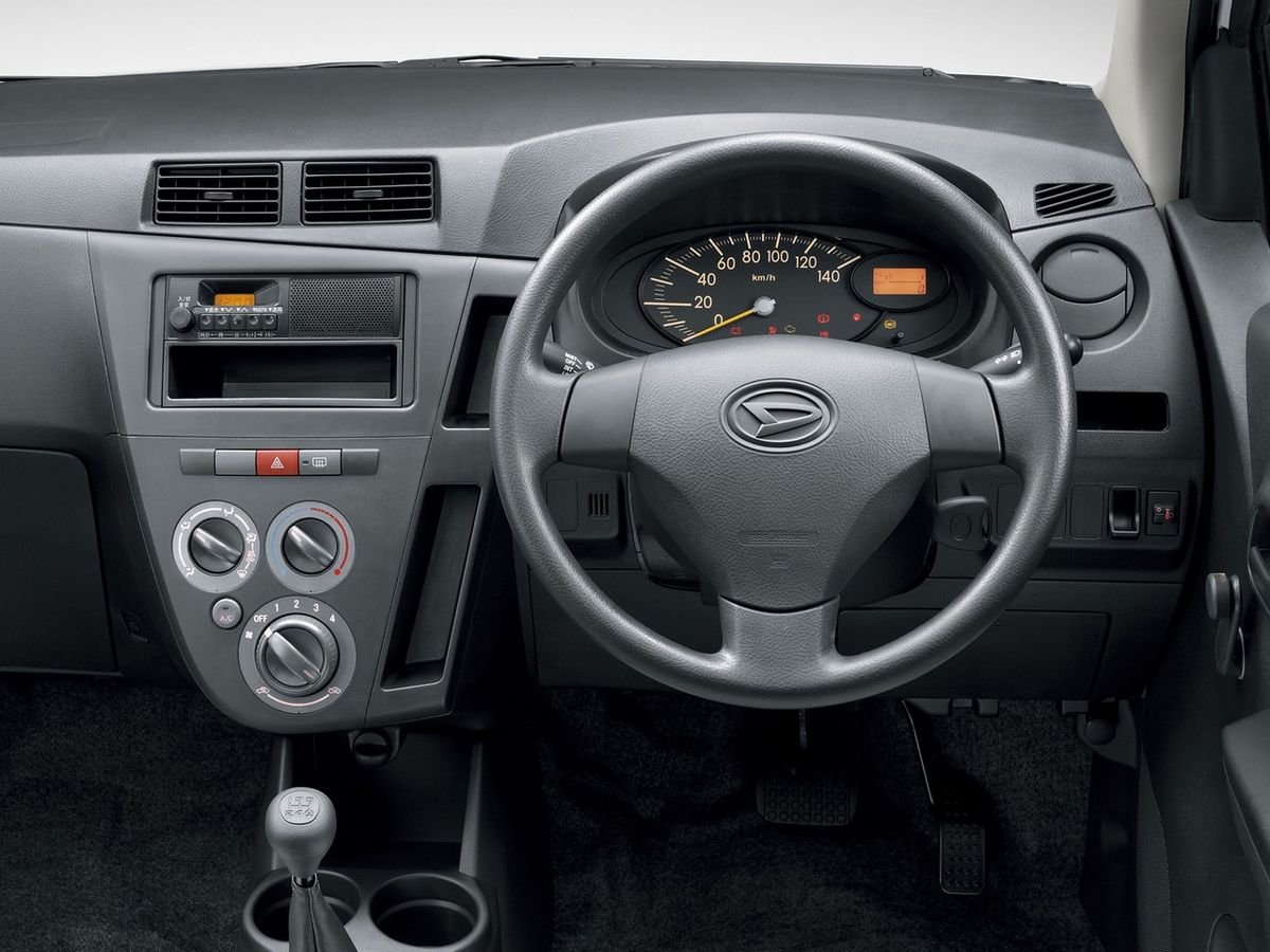 Daihatsu Mira 2006. Dashboard. Mini 3-doors, 7 generation