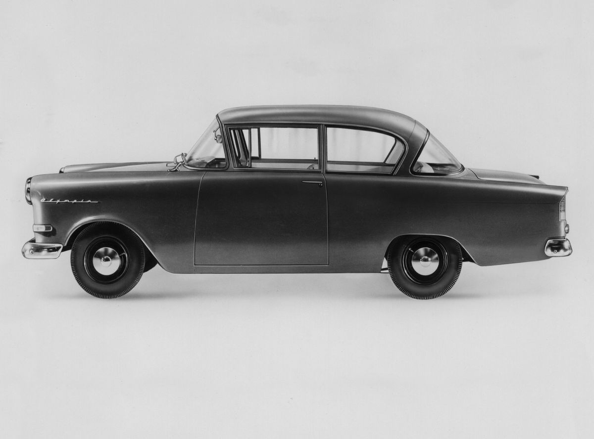 אופל אולימפיה 1957. מרכב, צורה. קופה, 5 דור