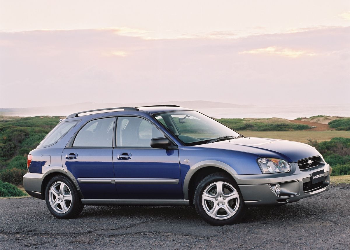 Subaru Impreza 2002. Carrosserie, extérieur. Break 5-portes, 2 génération, restyling 1