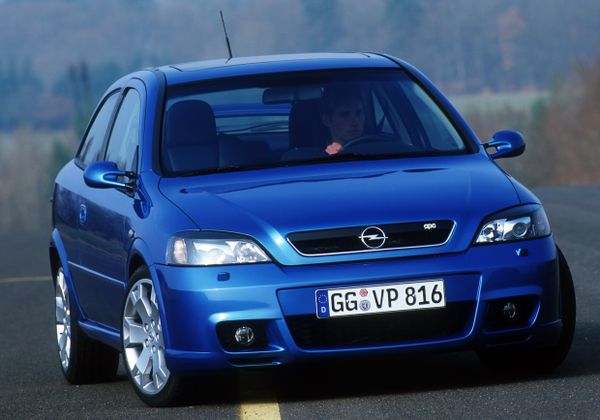 Opel Astra OPC 2002. Bodywork, Exterior. Hatchback 3-door, 1 generation, restyling