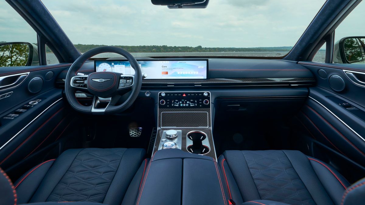 Genesis GV80 Coupe 2023. Передние сидения. Кроссовер Купе, 1 поколение