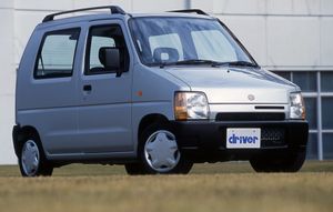 Suzuki Wagon R 1993. Carrosserie, extérieur. Monospace compact, 1 génération