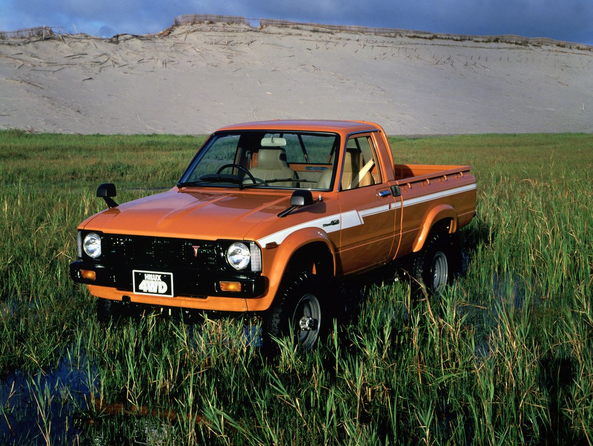 Toyota Hilux 1978. Carrosserie, extérieur. 1 pick-up, 3 génération