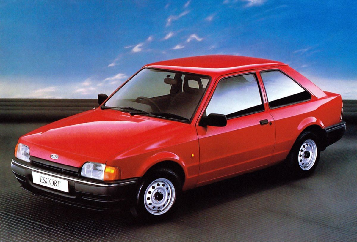 Ford Escort 1986. Carrosserie, extérieur. Mini 3-portes, 4 génération