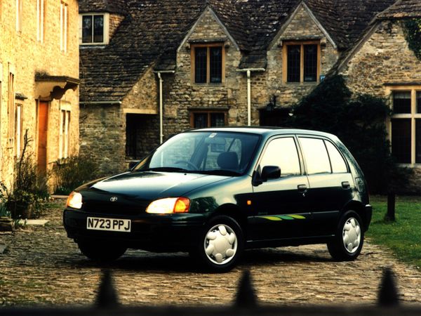 Toyota Starlet 1995. Carrosserie, extérieur. Mini 5-portes, 5 génération