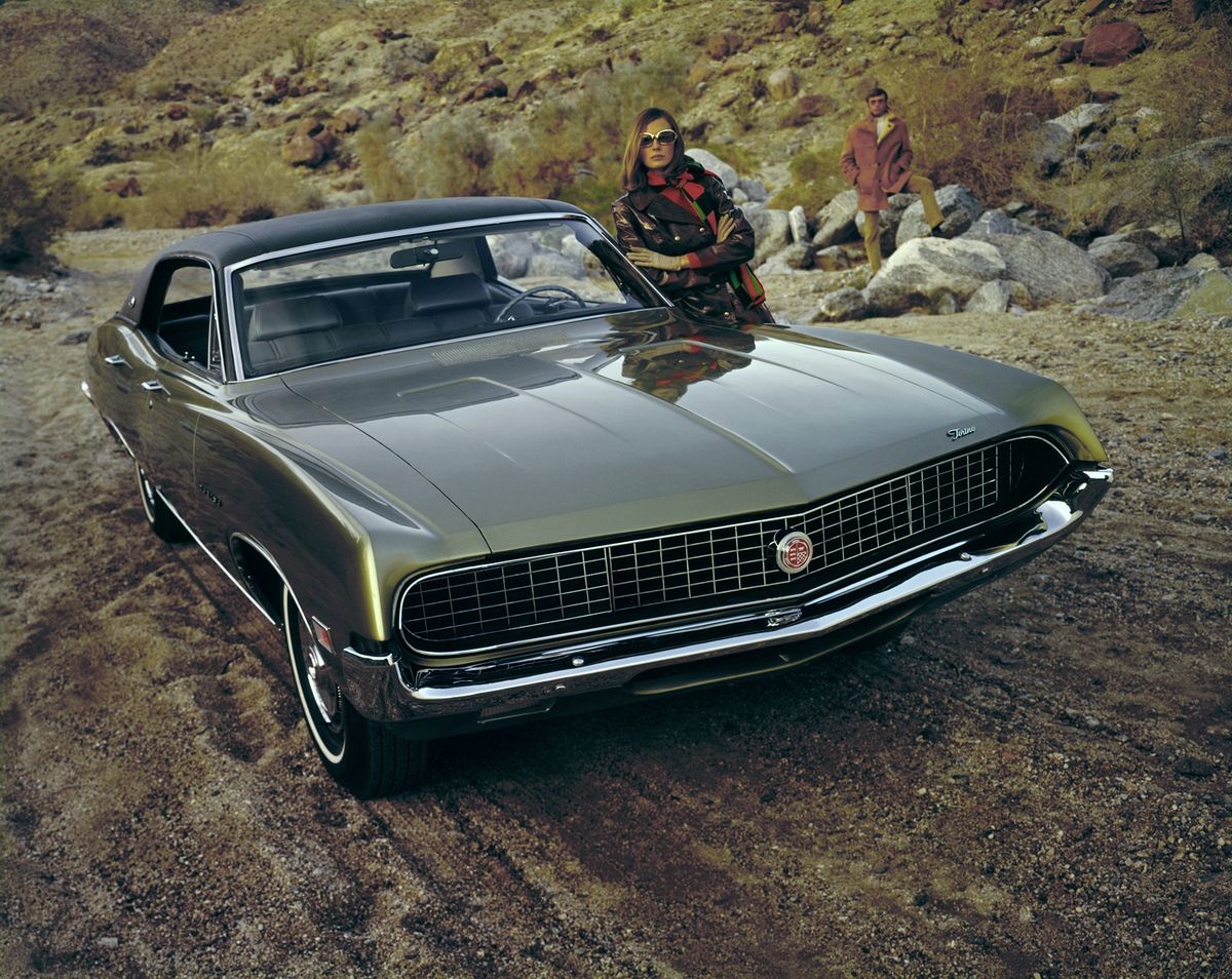 Ford Torino 1970. Carrosserie, extérieur. Berline sans pilier central, 2 génération