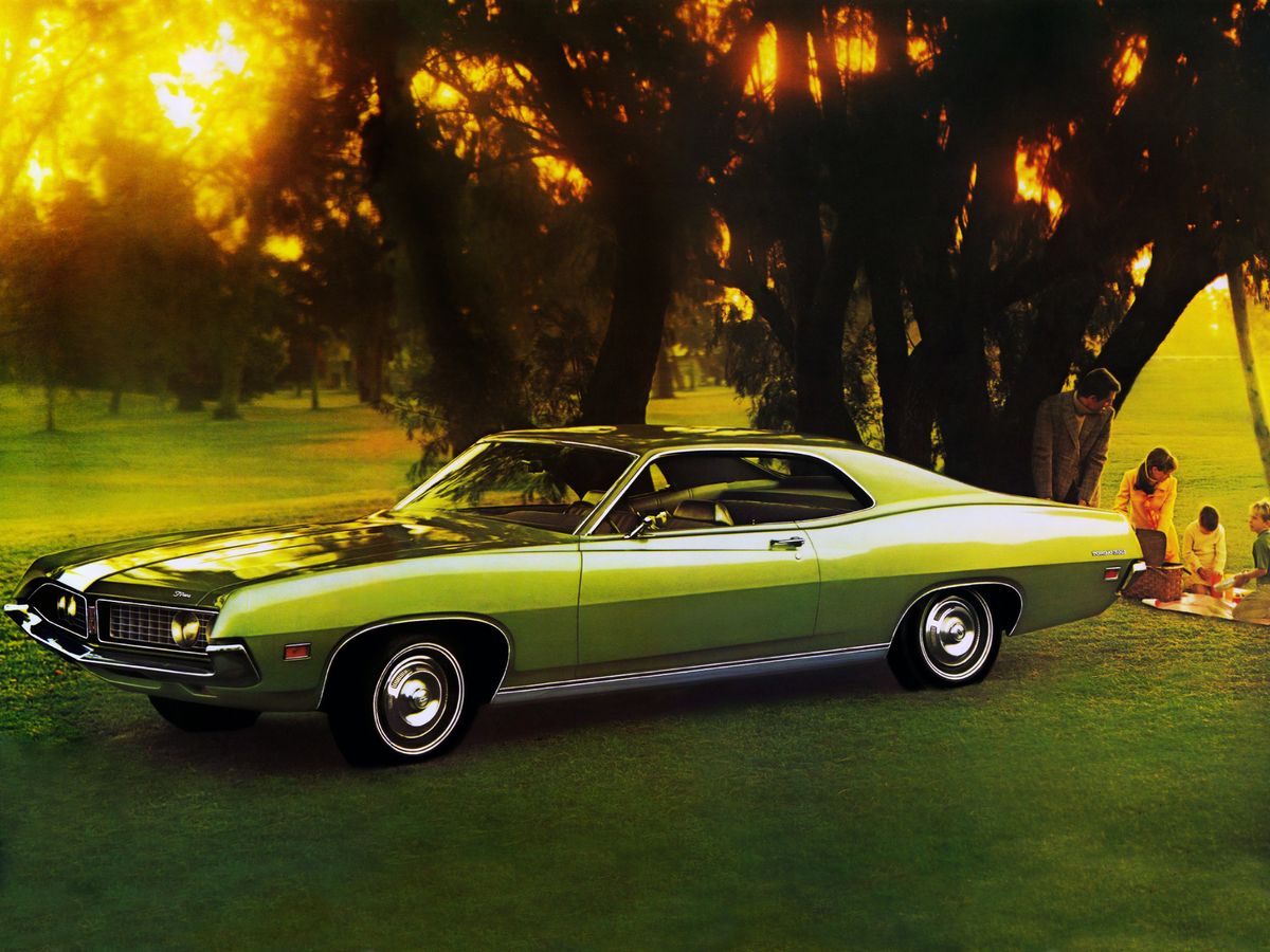 Ford Torino 1970. Carrosserie, extérieur. Coupé sans montants, 2 génération