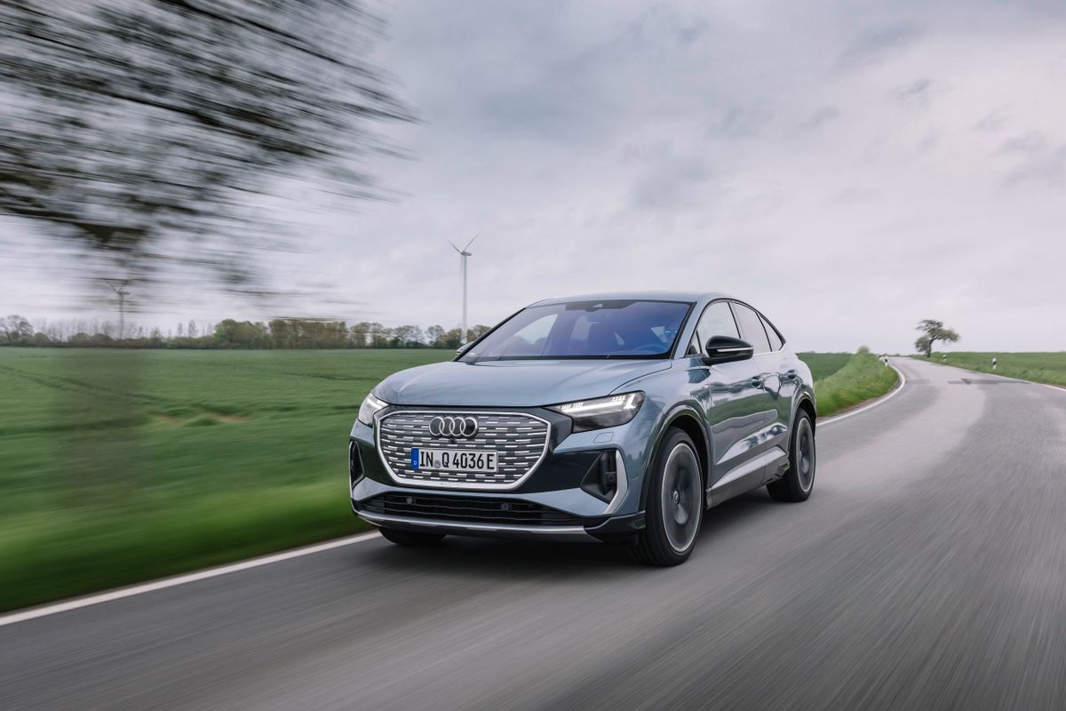 Ауди Q4 Спортбэк e-tron 2023. Кузов, экстерьер. Кроссовер Купе, 1 поколение, рестайлинг 1