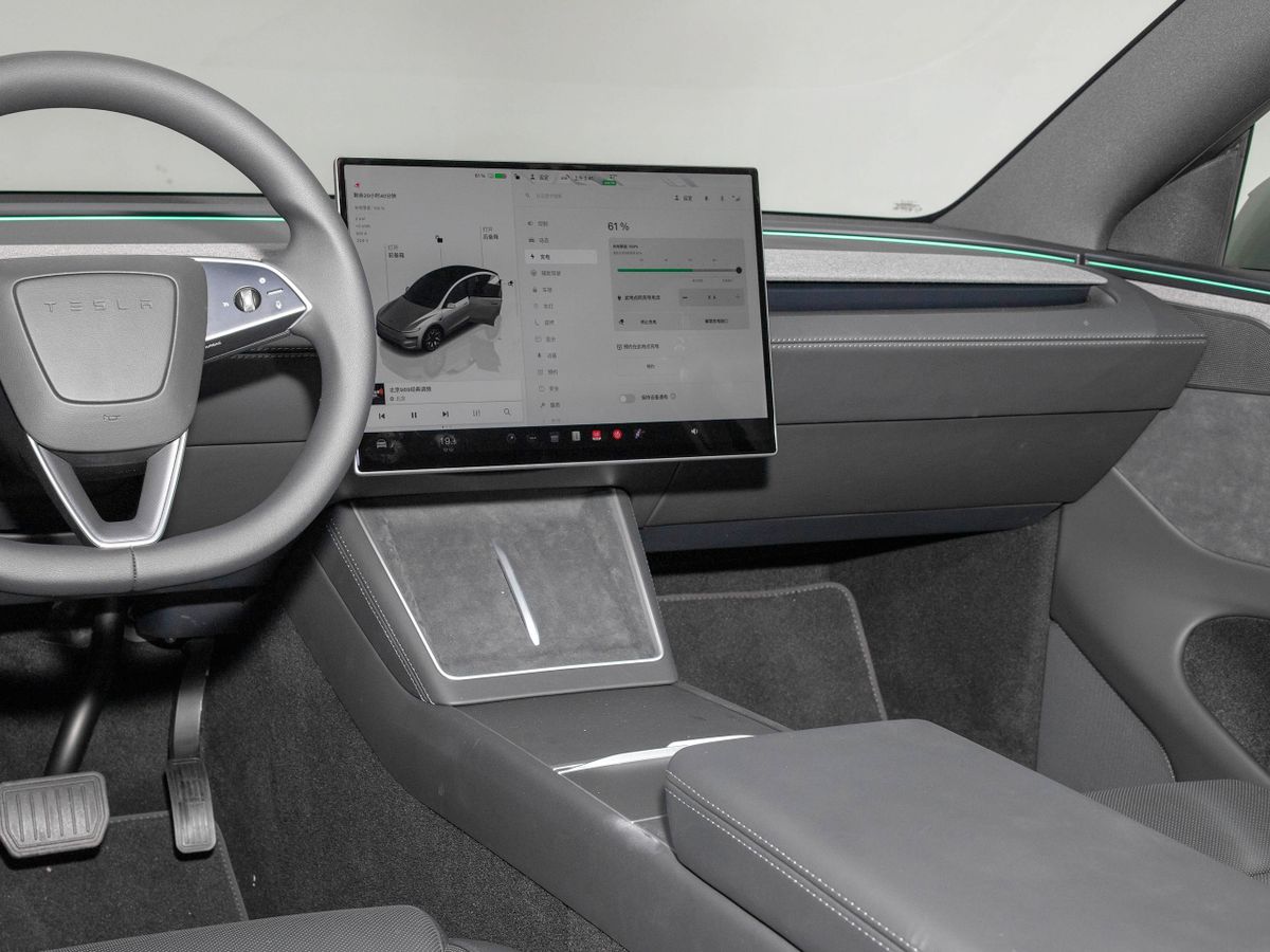 Tesla Model Y 2025. Центральная консоль. Внедорожник Лонг, 1 поколение, рестайлинг