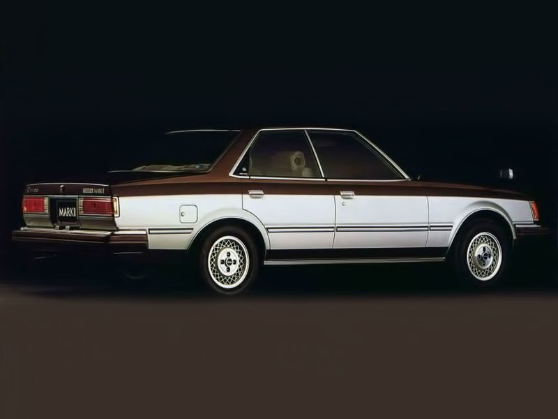 Toyota Mark II 1980. Carrosserie, extérieur. Berline sans pilier central, 4 génération