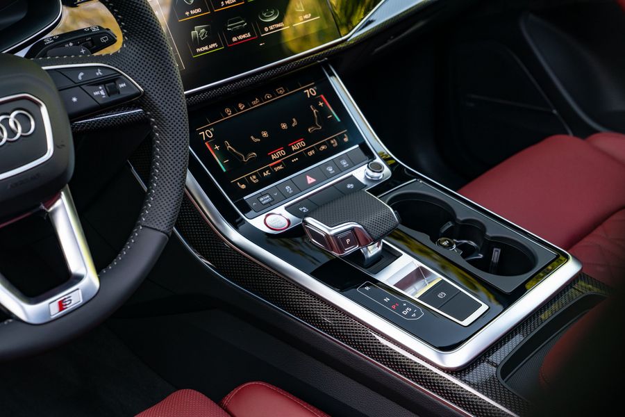 Audi SQ7 2019. Console centrale. VUS 5-portes, 1 génération, restyling