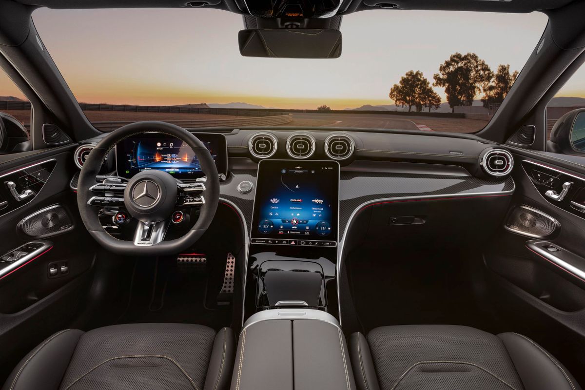 Mercedes C-Class AMG 2022. Передние сидения. Седан, 5 поколение