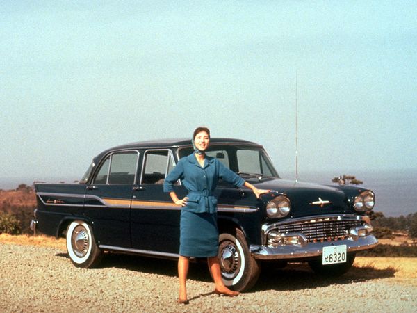 نيسان جلوريا 1959. الهيكل، المظهر الخارجي. سيدان, 1 الجيل