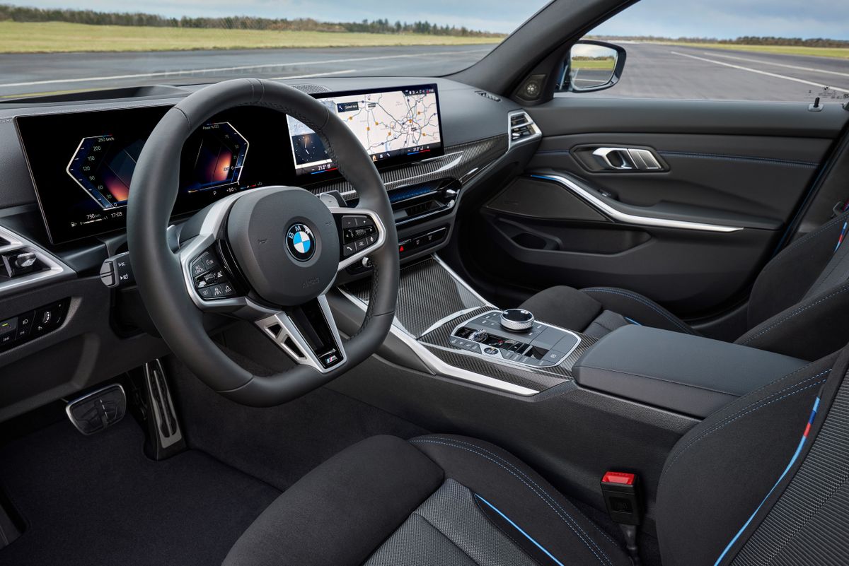 BMW 3 series 2022. Передние сидения. Седан, 7 поколение, рестайлинг 1