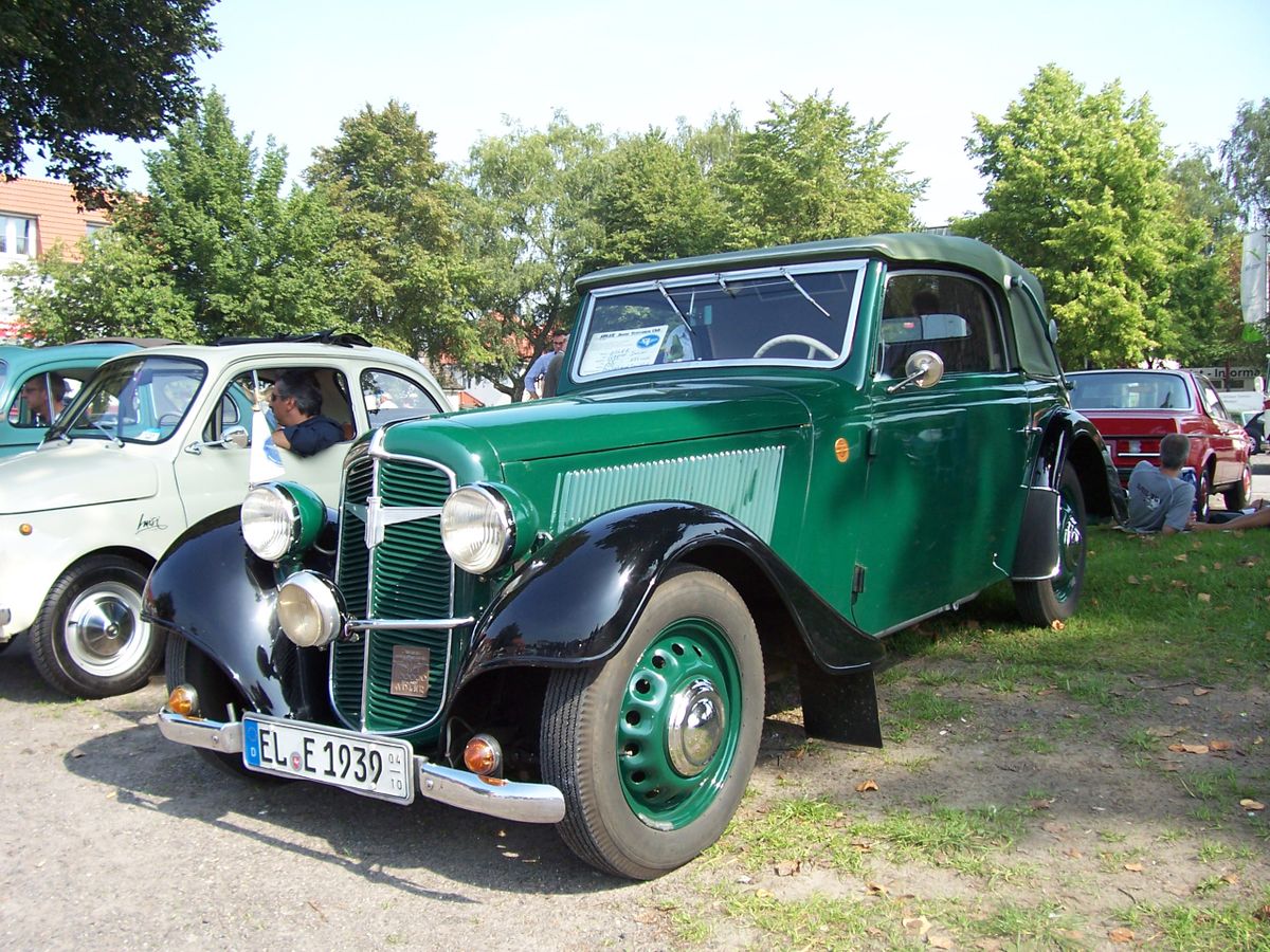 Adler Trumpf 1936. Bodywork, Exterior. Cabrio, 3 generation