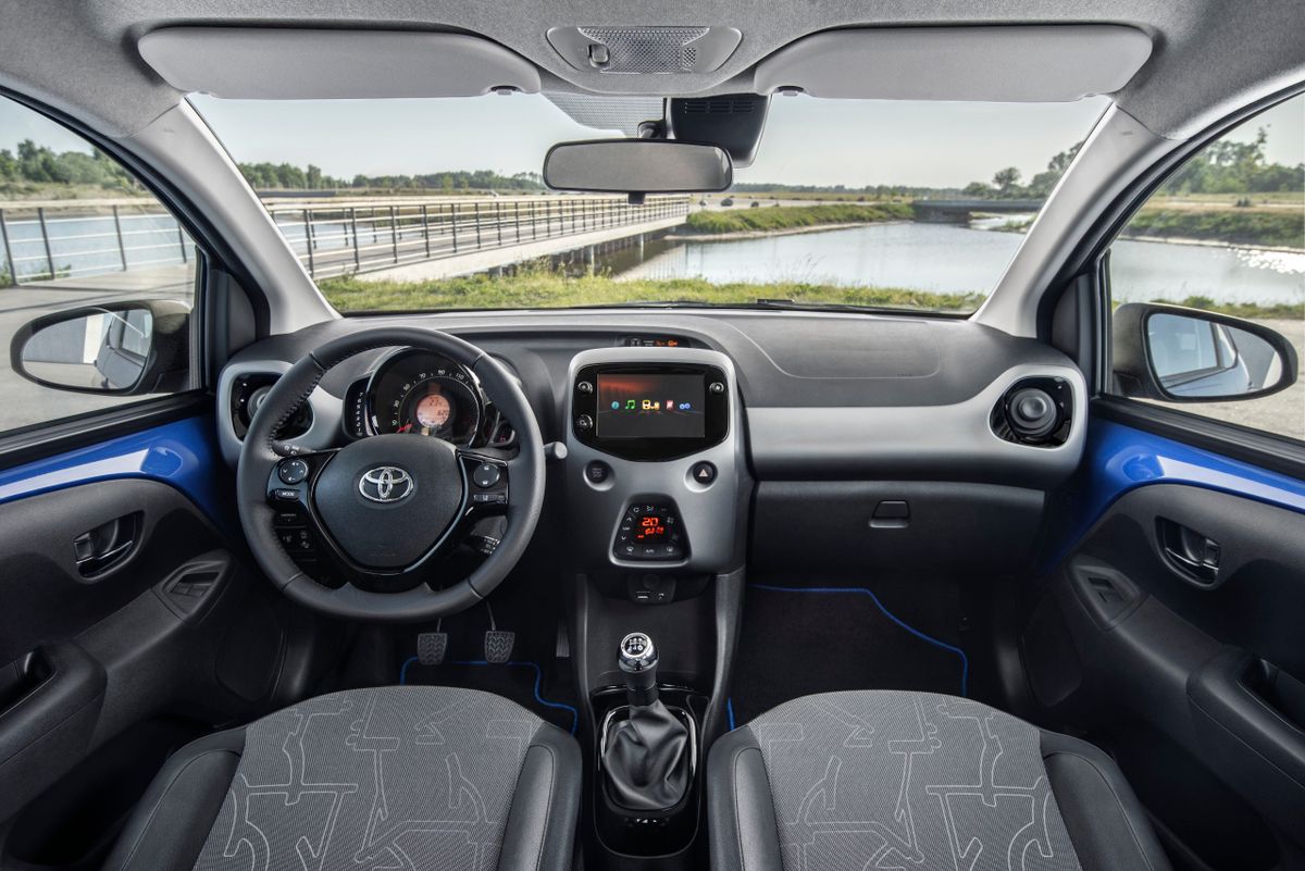 Toyota Aygo 2018. Front seats. Mini 5-doors, 2 generation, restyling