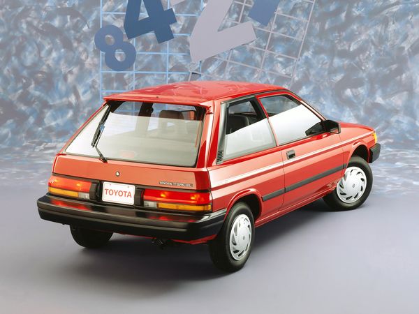 Toyota Tercel 1986. Carrosserie, extérieur. Mini 3-portes, 3 génération