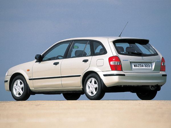 مازدا 323F ‏1998. الهيكل، المظهر الخارجي. ستيشن 5 أبواب (صالون), 6 الجيل