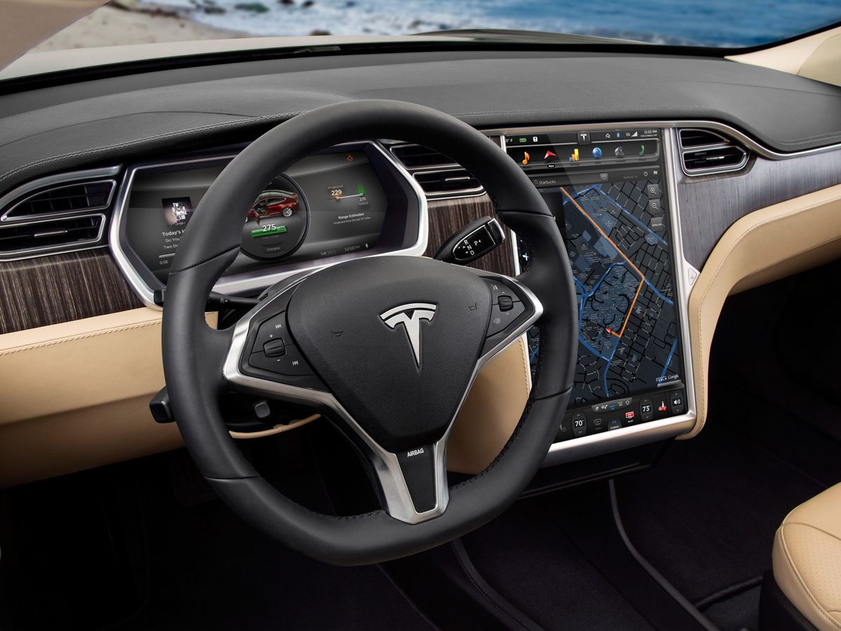 Tesla Model S 2012. Dashboard. Liftback, 1 generation