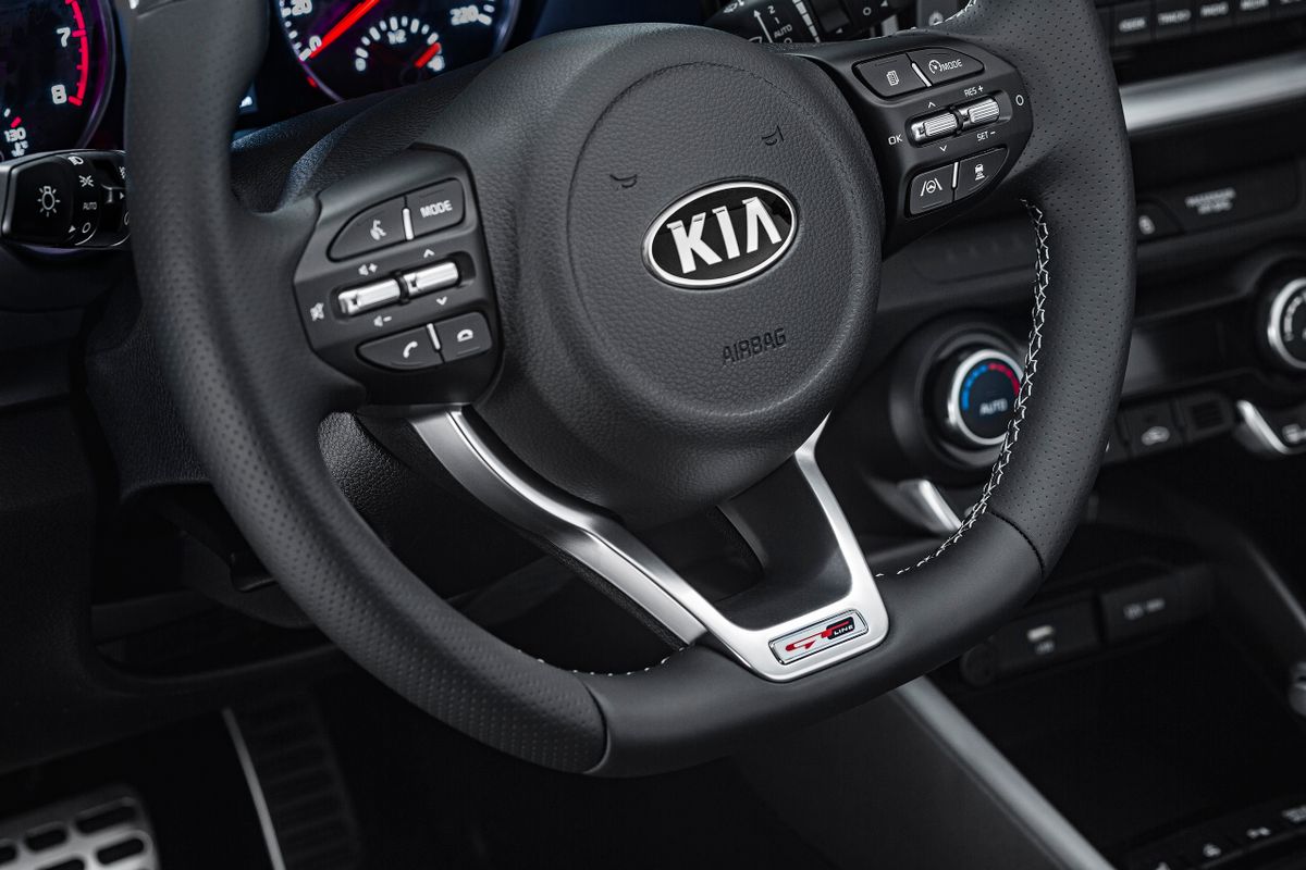 Kia Stonic 2020. Steering wheel. SUV 5-doors, 1 generation, restyling