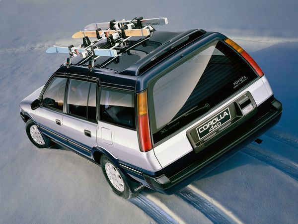 Тойота Королла 1987. Кузов, экстерьер. Универсал 5 дв., 6 поколение