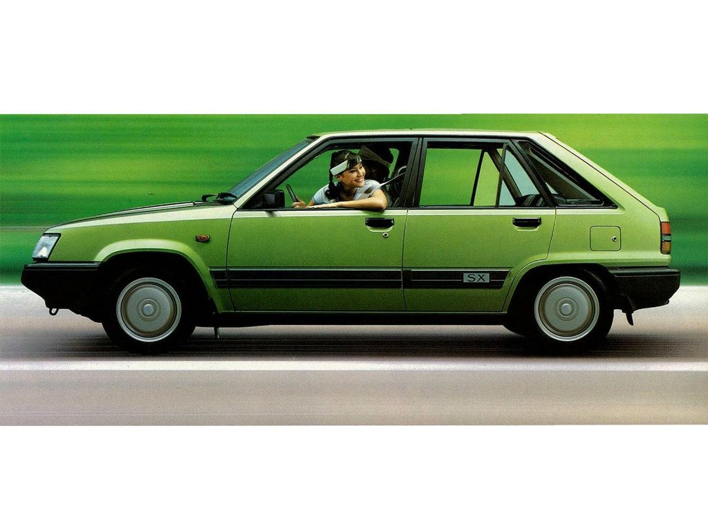 Toyota Corsa 1982. Carrosserie, extérieur. Mini 5-portes, 2 génération