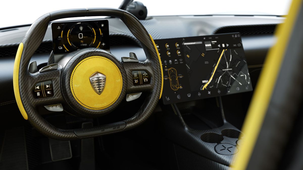 Koenigsegg Gemera 2020. Tableau de bord. Coupé, 1 génération