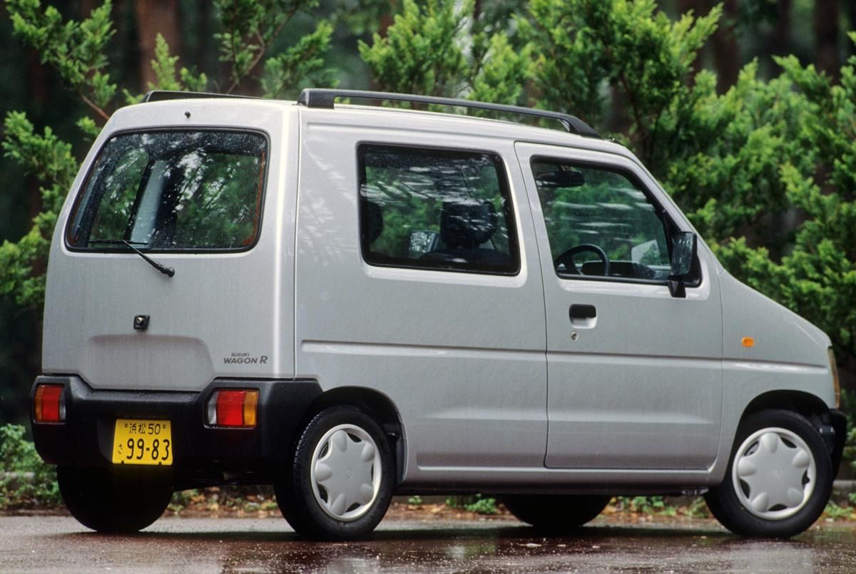 Suzuki Wagon R 1993. Carrosserie, extérieur. Monospace compact, 1 génération