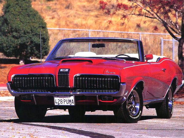 Mercury Cougar 1967. Carrosserie, extérieur. Cabriolet, 1 génération