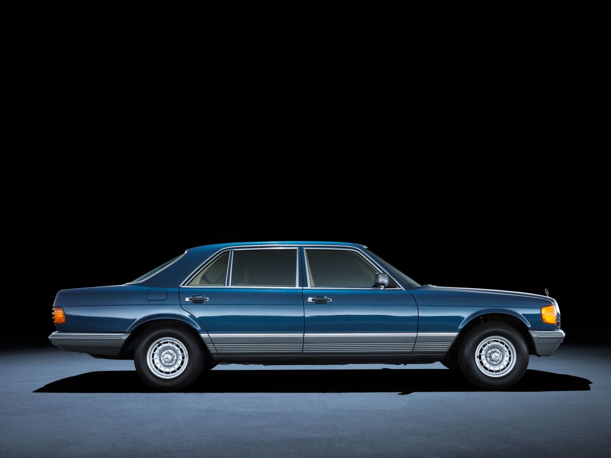 Mercedes S-Class 1979. Carrosserie, extérieur. Berline longue, 2 génération
