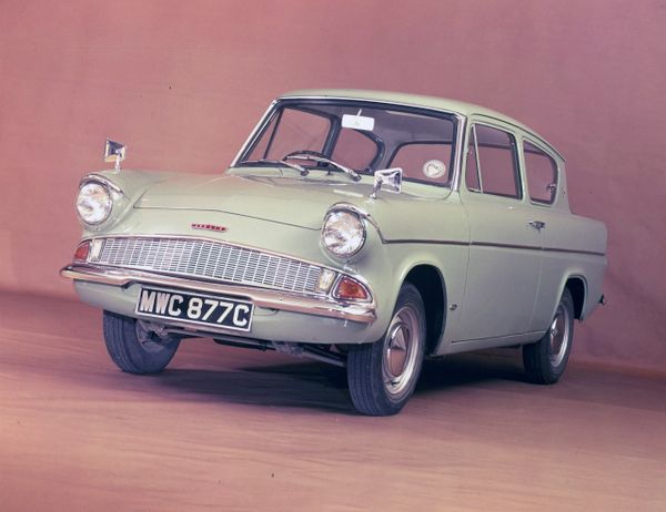 פורד Anglia ‏1959. מרכב, צורה. סדאן 2 דלתות, 4 דור