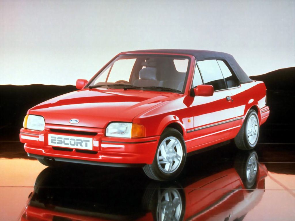 Ford Escort 1986. Carrosserie, extérieur. Cabriolet, 4 génération